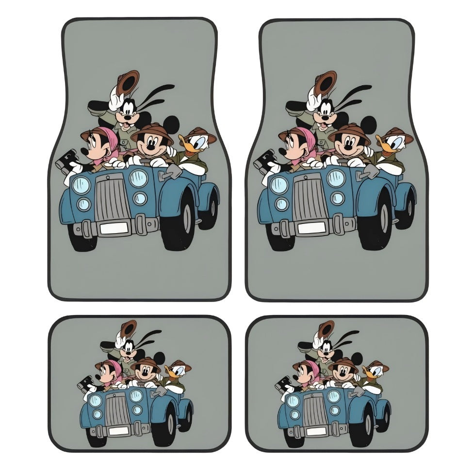 Durable universal car floor mats for vehicle interior protection, non-slip. All-weather.
