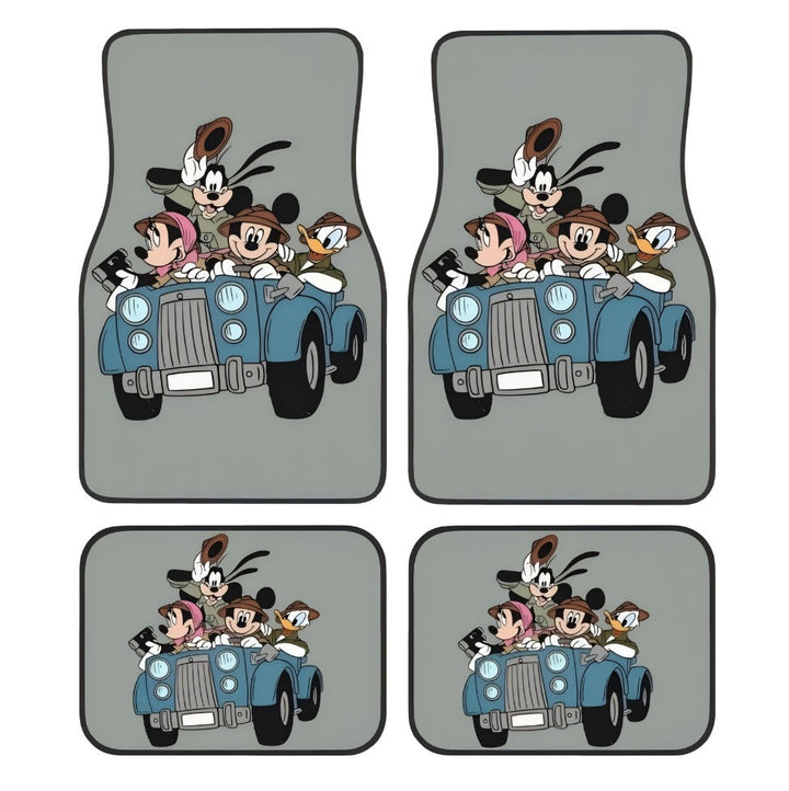 Durable universal car floor mats for vehicle interior protection, non-slip. All-weather.