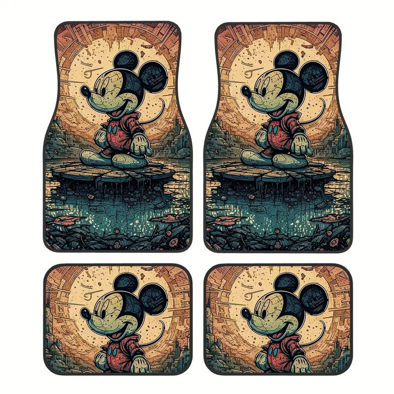 Heavy-duty universal fit car mats, non-slip, interior protection. All-weather, durable.