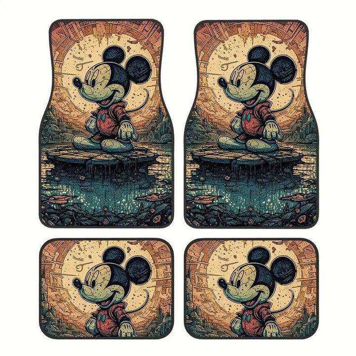 Heavy-duty universal fit car mats, non-slip, interior protection. All-weather, durable.