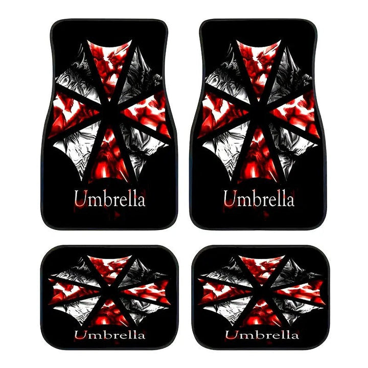 Universal fit car floor mats, all-weather protection, durable automotive accessory. Non-slip.