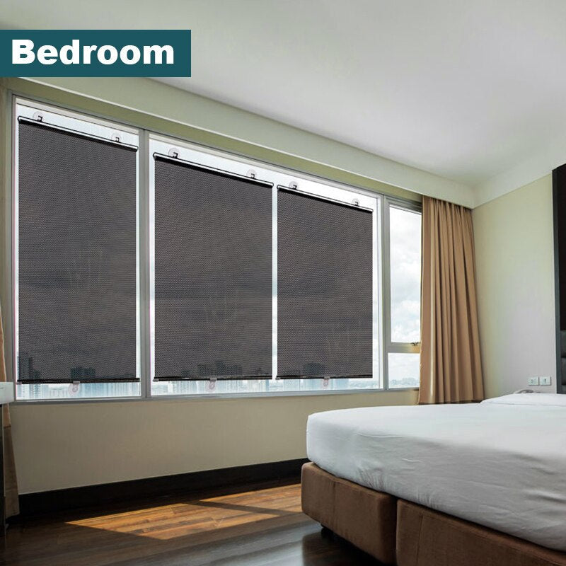 Home decor roller blind with simple installation for instant sun blocking.