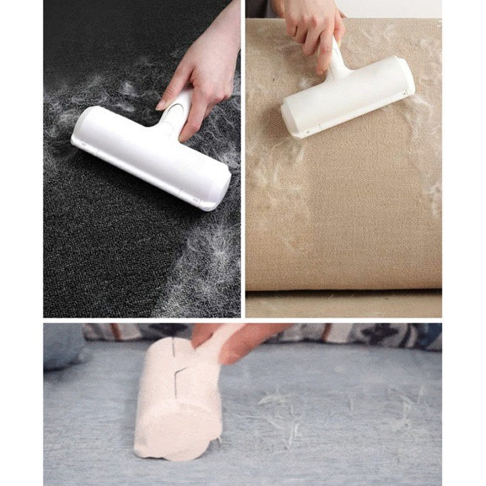 Compact pet fur remover for dogs & cats. Quickly cleans pet hair from fabrics and home textiles.