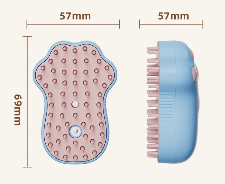 Gentle electric cat grooming brush for massage & deshedding. Promotes a healthy, shiny coat & relaxation.