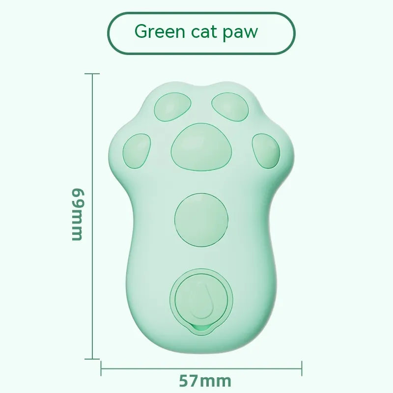 Electric cat grooming brush with massage function. Deep cleaning and relaxing deshedding tool for pets.