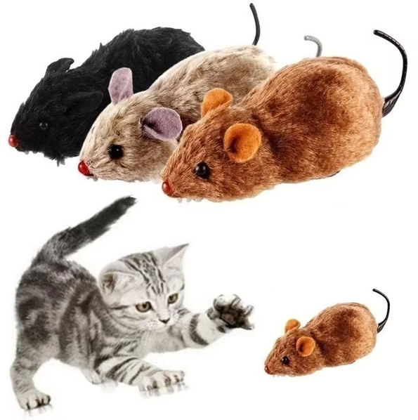 Electric cat play mouse toy for interactive hunting fun, a stimulating pet supply.