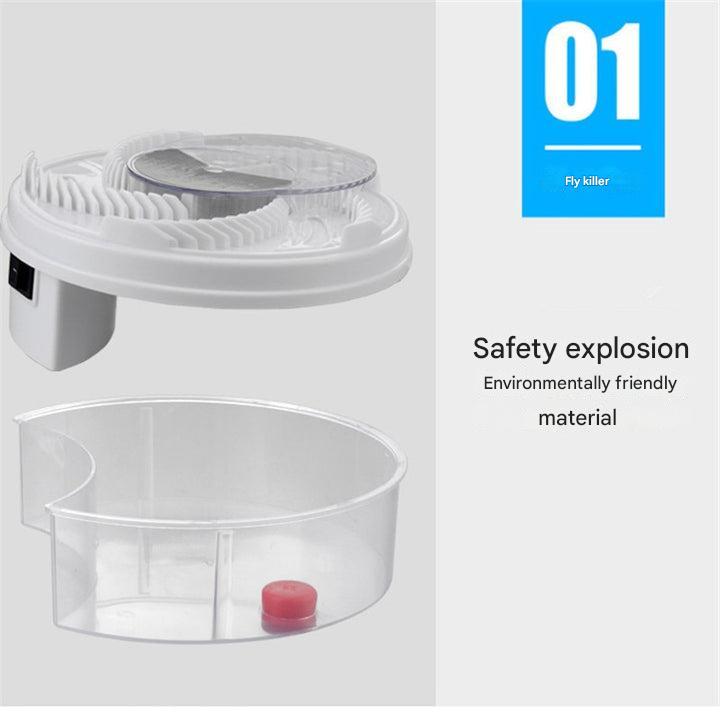 Indoor USB insect trap, electric fly catcher offers chemical-free pest control, bug zapper alternative for home.