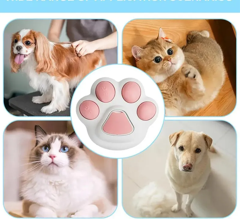 Electric pet grooming spray brush for healthy, shiny dog & cat coats. Rechargeable.