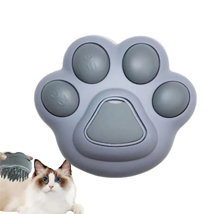 Electric pet brush with mist spray for effective dog & cat grooming, promoting a healthy, shiny coat.