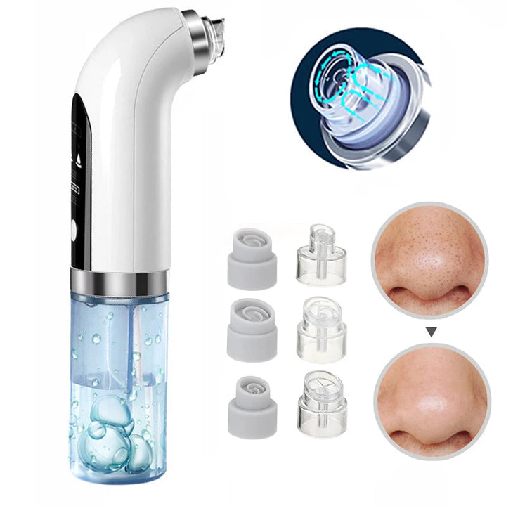 Effective electric pore vacuum for treating acne, blackheads, and improving skin texture.