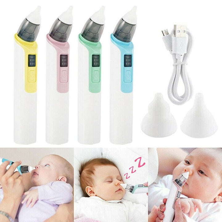 Quiet electric nose cleaner for babies, ensuring a peaceful experience.