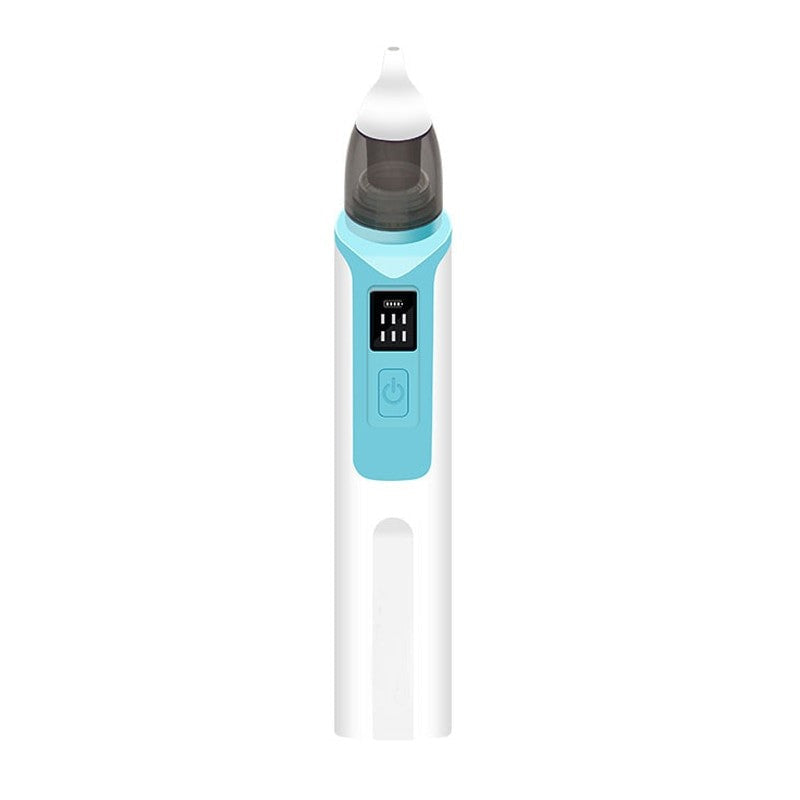 Portable baby device for quick and effective nasal clearing, rechargeable.