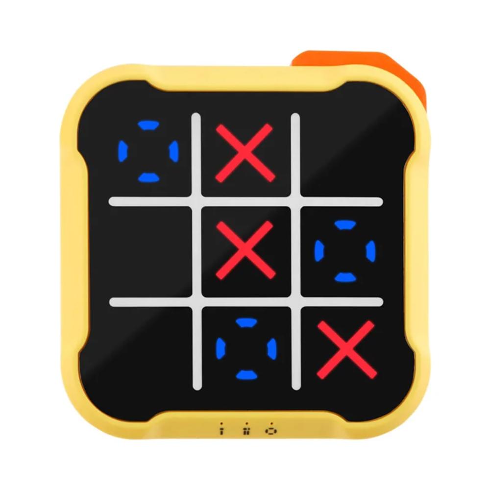 Compact electronic Tic-Tac-Toe game, perfect for travel and on-the-go brain training.