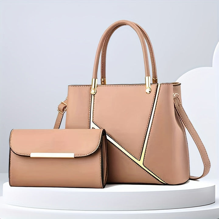 Classic women's 2-piece tote & crossbody handbag set in a stylish color. Elegant fashion accessory for all outfits.