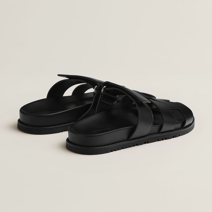 Chic strappy sandals made from high-quality leather, designed for all-day comfort.