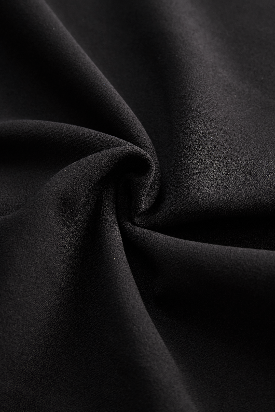 Women's black midi pencil dress, refined workwear, flattering fit with belted detail.