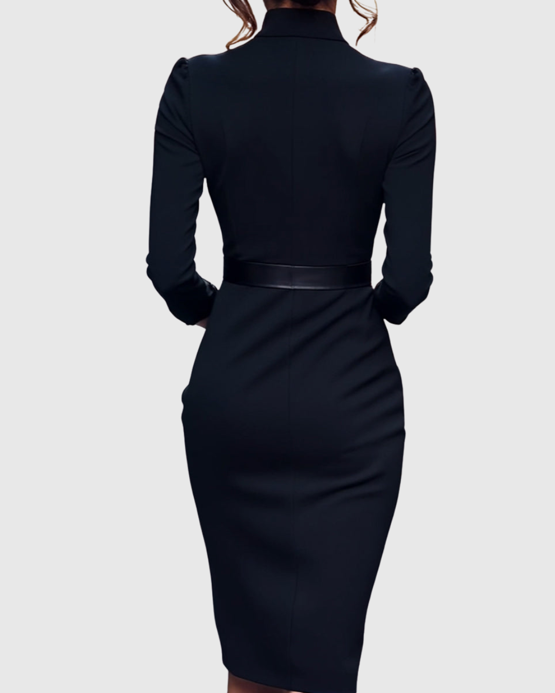 Women's flattering midi pencil dress, perfect for work & elegant day to night wear.