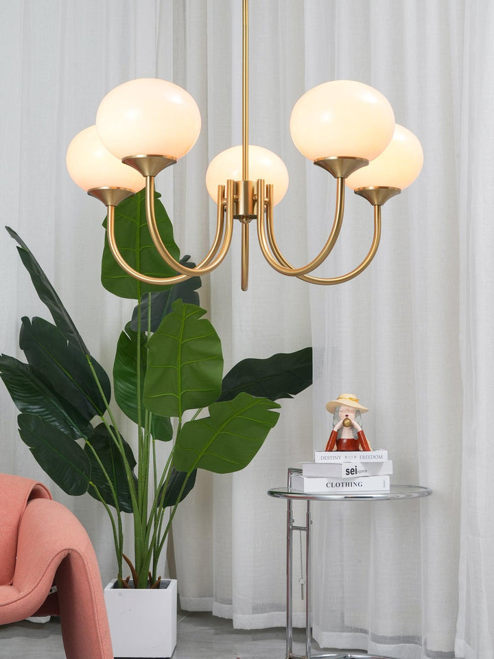 Stylish gold-finish circle lamp, decorative ambient lighting for elegant living rooms.