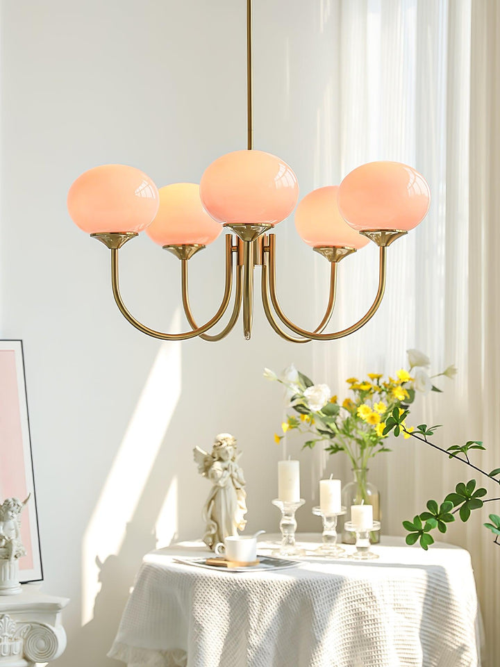 Chic chrome circle lamp, a decorative modern lighting piece for contemporary living.