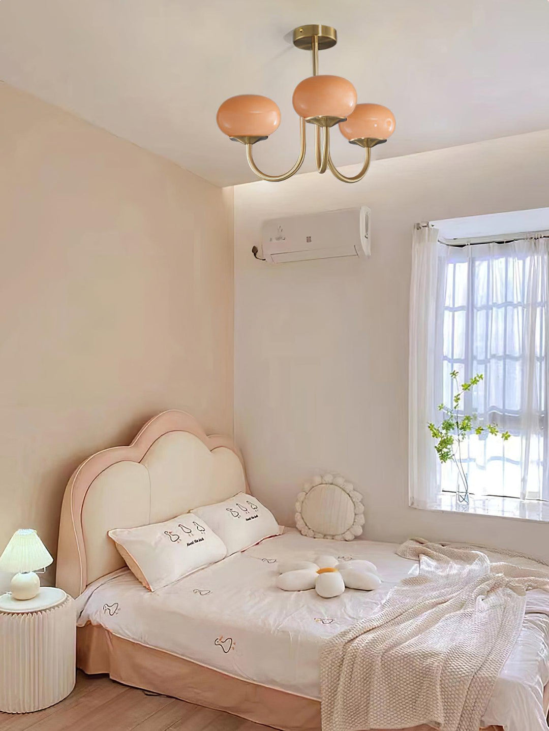 Stylish gold-finish circular lamp, ambient lighting with opal glass for any room.