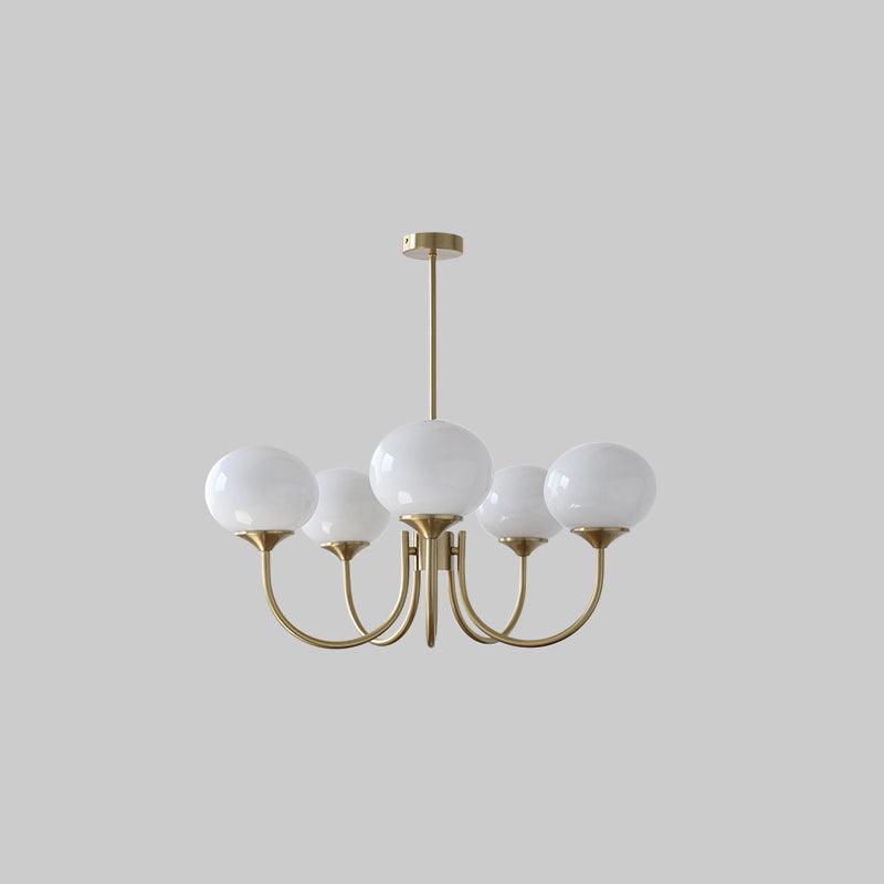 Contemporary brass ring pendant, a stylish overhead fixture for living spaces.