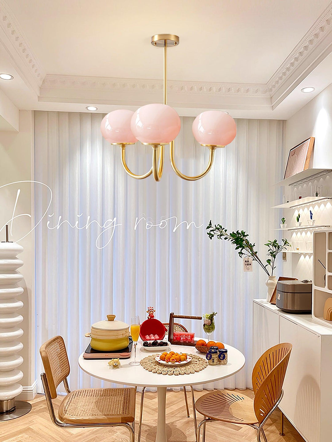 Modern gold-finish circle lamp, a decorative pendant for contemporary interiors.