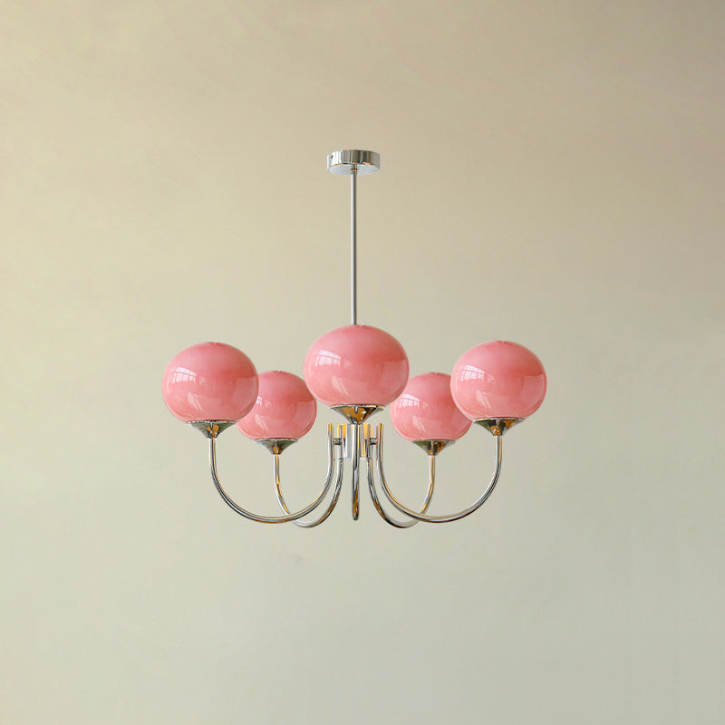 Elegant silver-finish circular pendant, modern overhead fixture for living rooms.