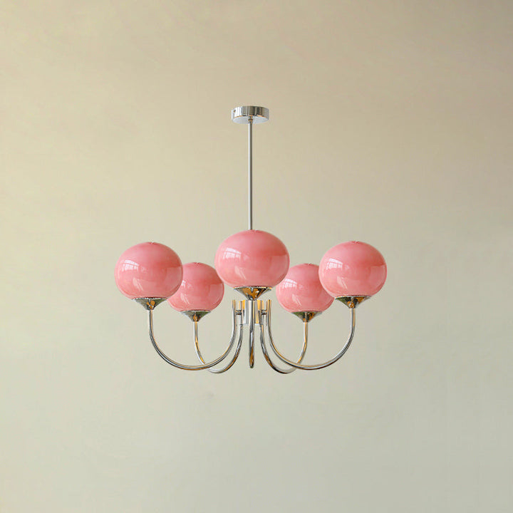 Elegant silver-finish circular pendant, modern overhead fixture for living rooms.