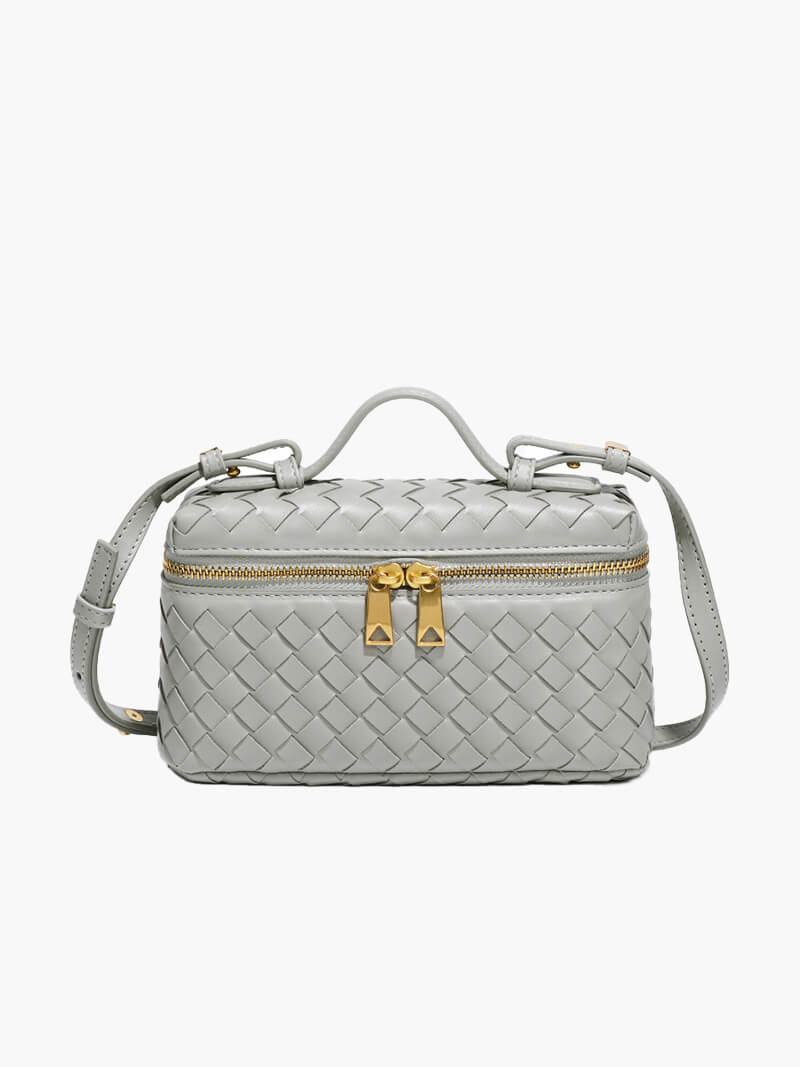 Women's elegant compact shoulder bag with a distinct woven texture for a chic daily look.