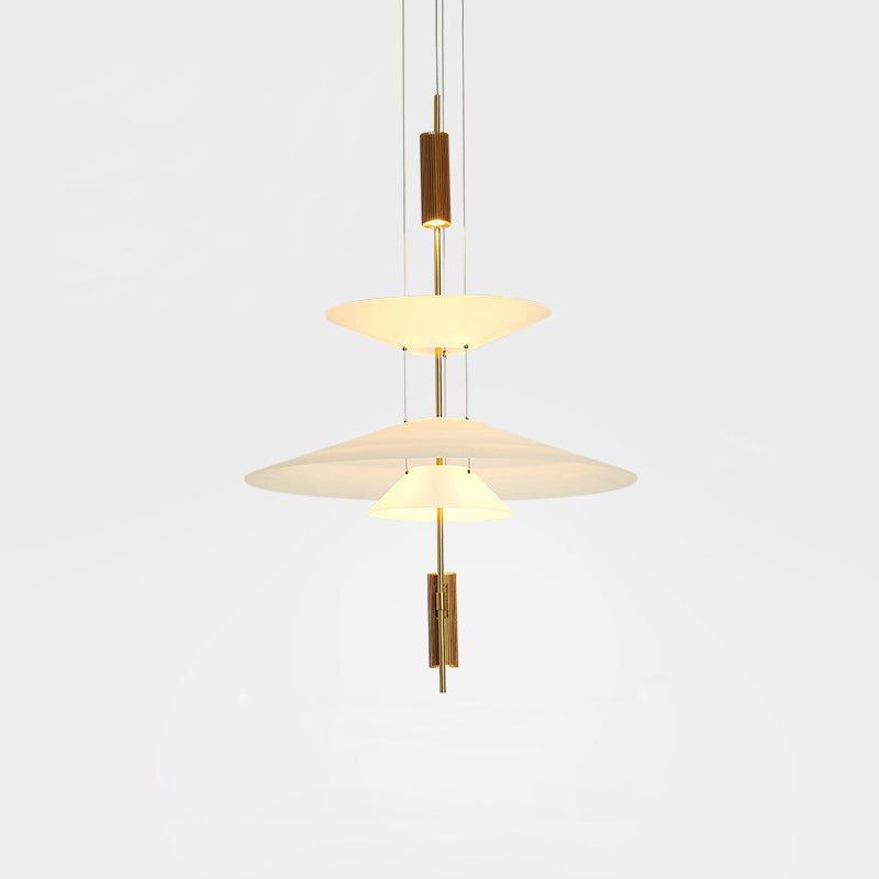 Elegant floating disc LED light, black finish, contemporary ceiling fixture.
