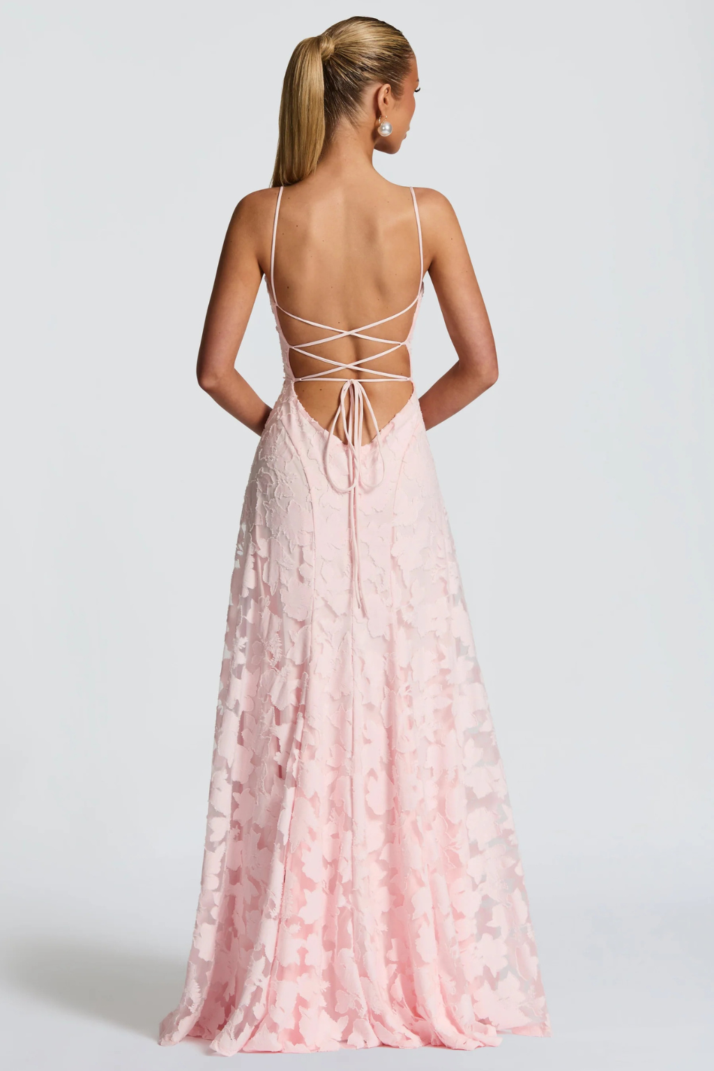 Beautiful women's floral brocade maxi dress, perfect for formal evening events and wedding guests.