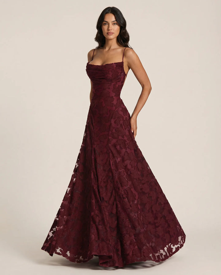 Elegant floral maxi dress for women, perfect for spring/summer occasions & wedding guests.