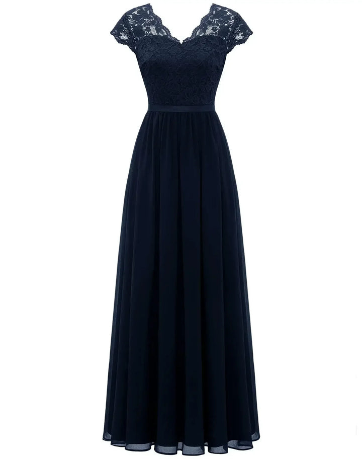 Comfortable elegant flowy maxi dress. Ideal women's long dress for special occasions & events.