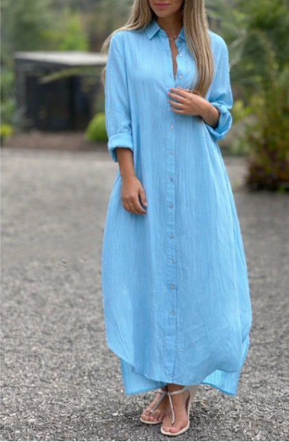 Elegant flowy summer maxi dress for women, perfect for beach, vacation, or casual wear. Comfortable and chic.