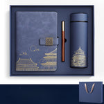 15018-Haze Blue (thermos mug gift set)
