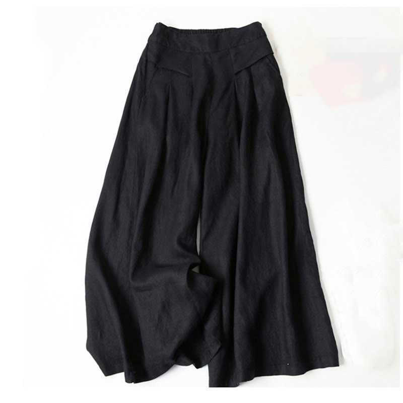 Versatile high-waist wide-leg women's trousers, great for both office wear & casual chic outfits.