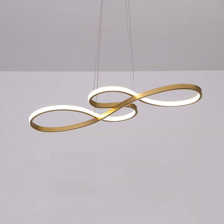 Stylish LED musical notes pendant lamp, contemporary lighting solution, enhancing home decor with artistry.