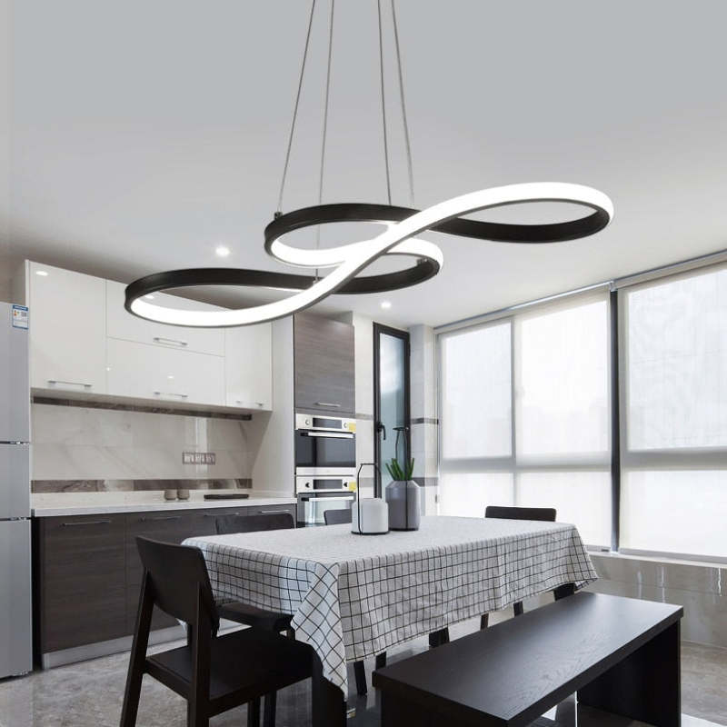 Home decor LED musical notes pendant lamp, stylish modern ceiling light, perfect for artistic spaces.