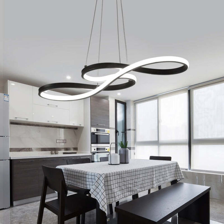 Home decor LED musical notes pendant lamp, stylish modern ceiling light, perfect for artistic spaces.