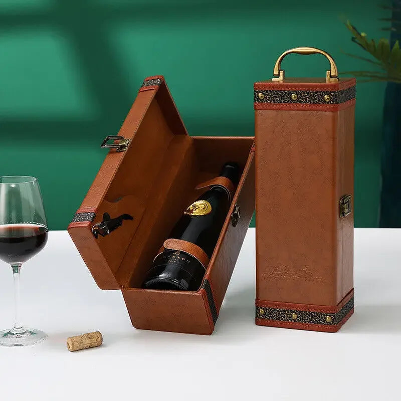 Professional wine travel case, offering elegant and secure storage for multiple wine items.