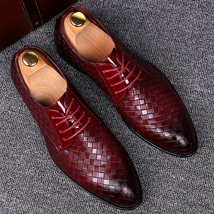 New men's elegant lace-up dress shoes for business & casual wear. Classic formal footwear for men's fashion.