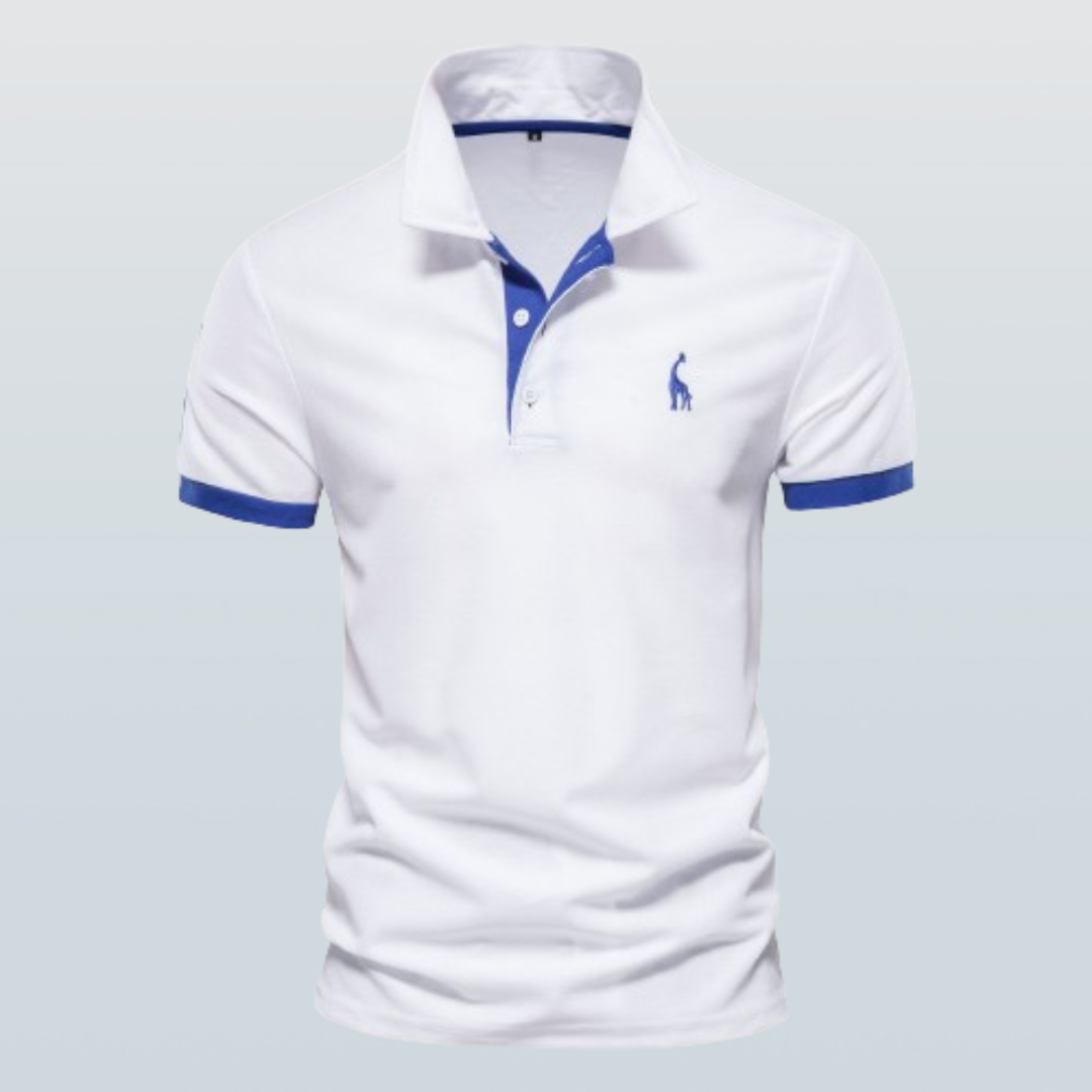Versatile men's short-sleeve polo, ideal for smart casual or daily wear. Comfortable & sophisticated men's fashion.