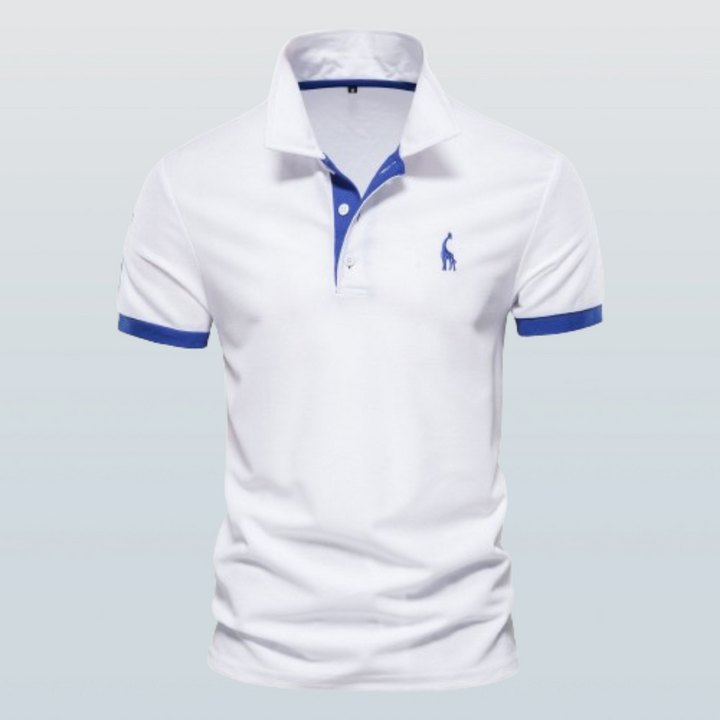 Versatile men's short-sleeve polo, ideal for smart casual or daily wear. Comfortable & sophisticated men's fashion.