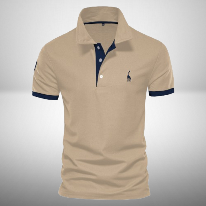 Classic men's polo shirt, a comfortable and elegant short-sleeve top for versatile smart casual outfits.