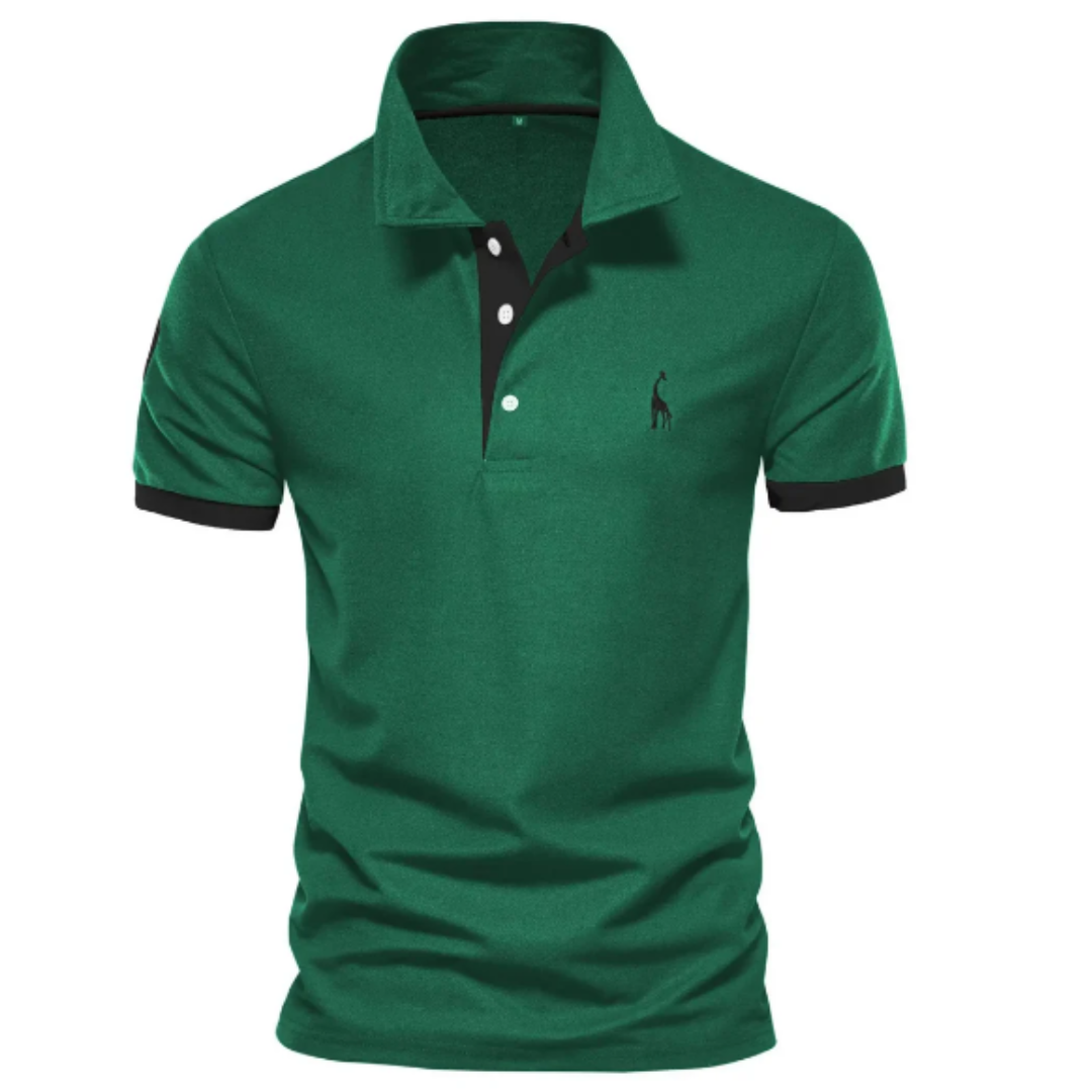 High-quality men's polo shirt with a sophisticated, comfortable design. Essential short-sleeve top for men's fashion.