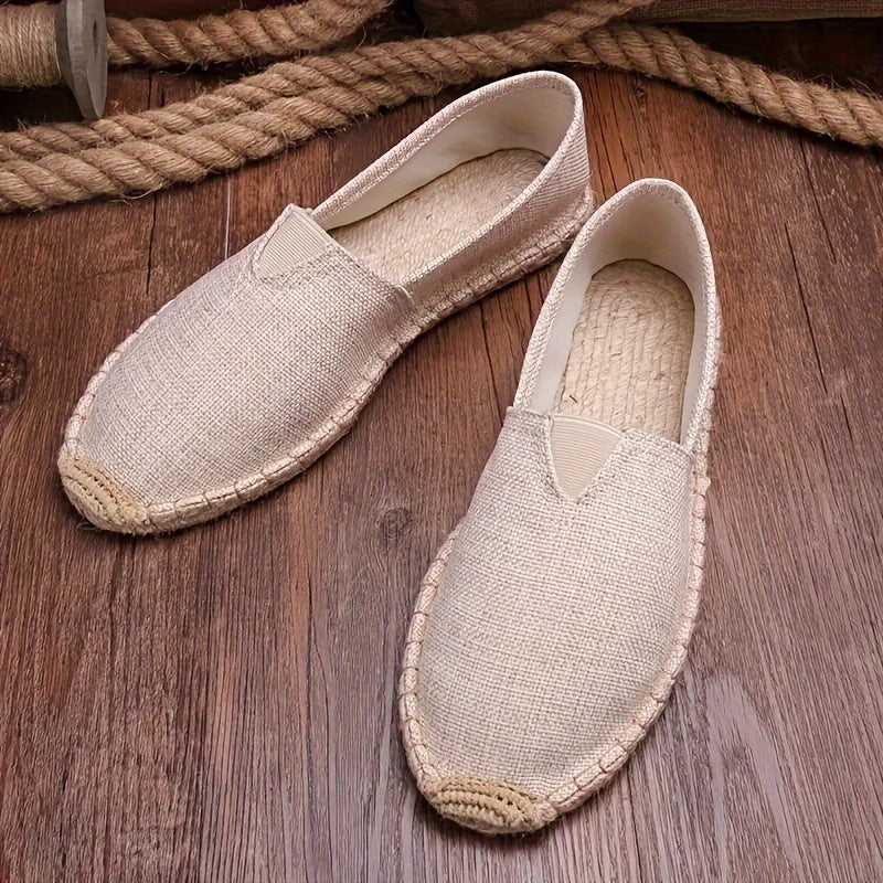 Stylish men's fashion espadrilles. Versatile, elegant summer shoes for comfortable casual & beach wear.
