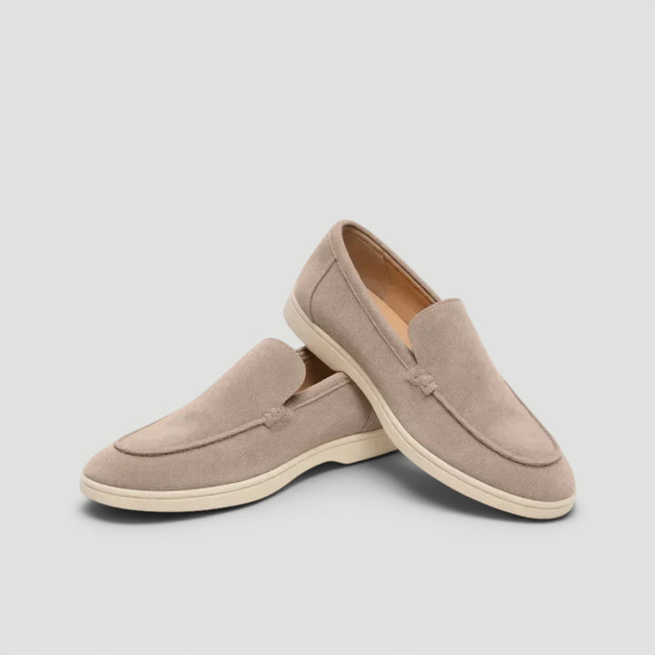Elegant men's slip-on loafers, perfect for summer comfort & style. Smart casual footwear for men.