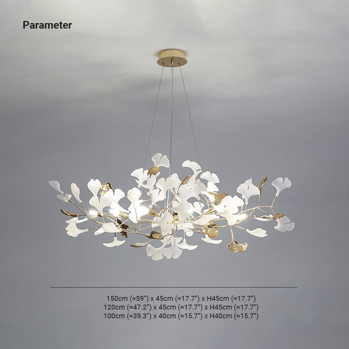 Sophisticated Merrlian gold & white LED pendant, a modern chandelier for home decor.
