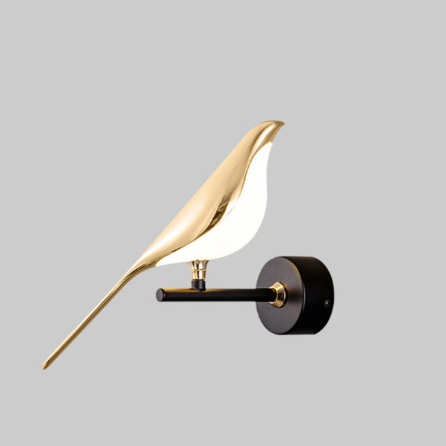 Elegant Modern Bird LED Wall Lamp for home decor. Decorative and energy-efficient lighting.