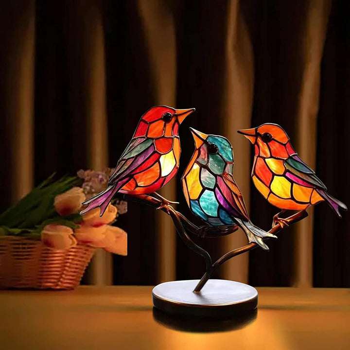 Contemporary glass bird sculpture. Elegant table art, a stunning focal point for modern homes.